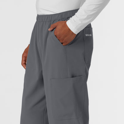 NURTUR 5380 Men's Straight Leg Cargo Scrub Pants Pewter