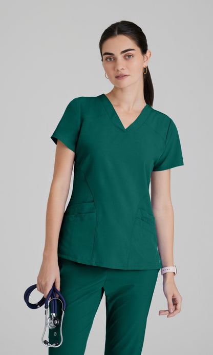 Barco One 5106 Pulse Scrub Top Hunter Green