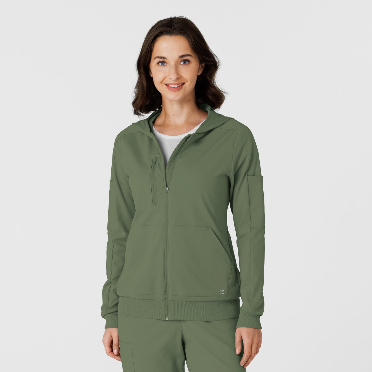 RENEW Knit 8159 Women’s Zip Hoodie Olive