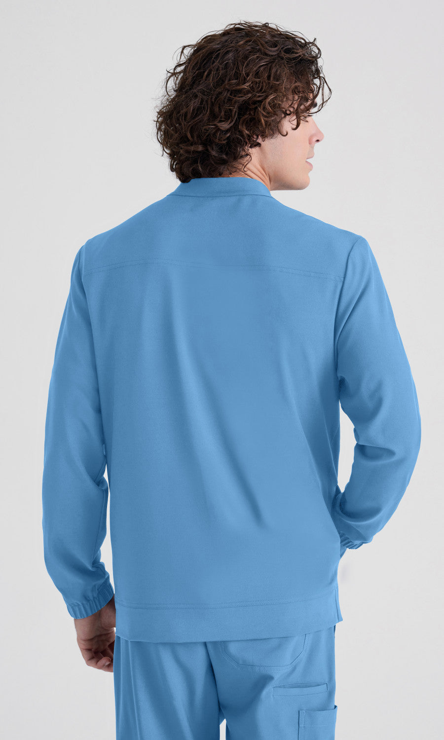 Grey's Anatomy Evolve GSSW887 Cycle Scrub Jacket Ciel Blue