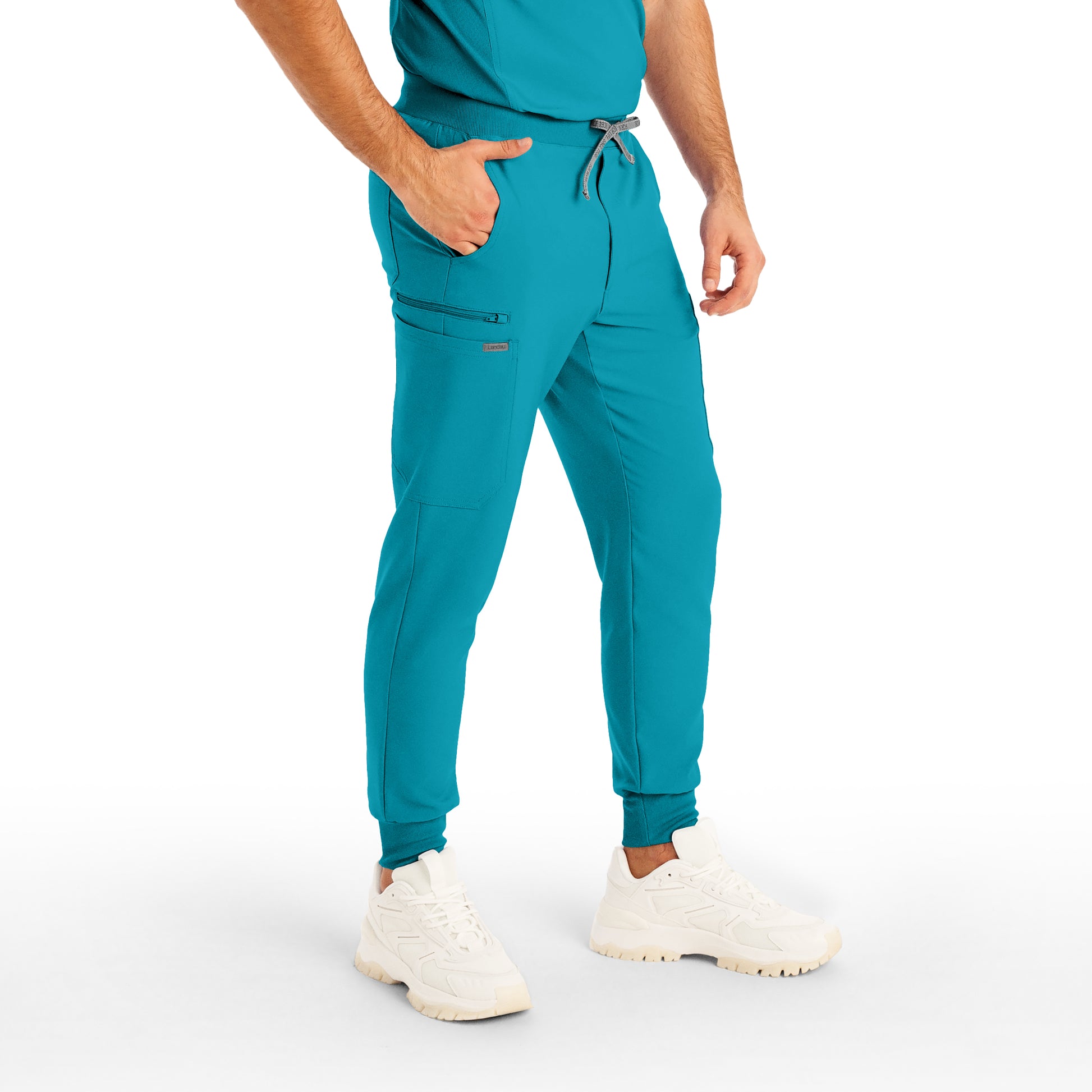 Forward LB409 Men's Jogger Scrub Pants Teal Image