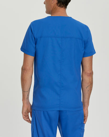 ProFlex 4253 Men's 4 Pocket V Neck Scrub Top Royal Image