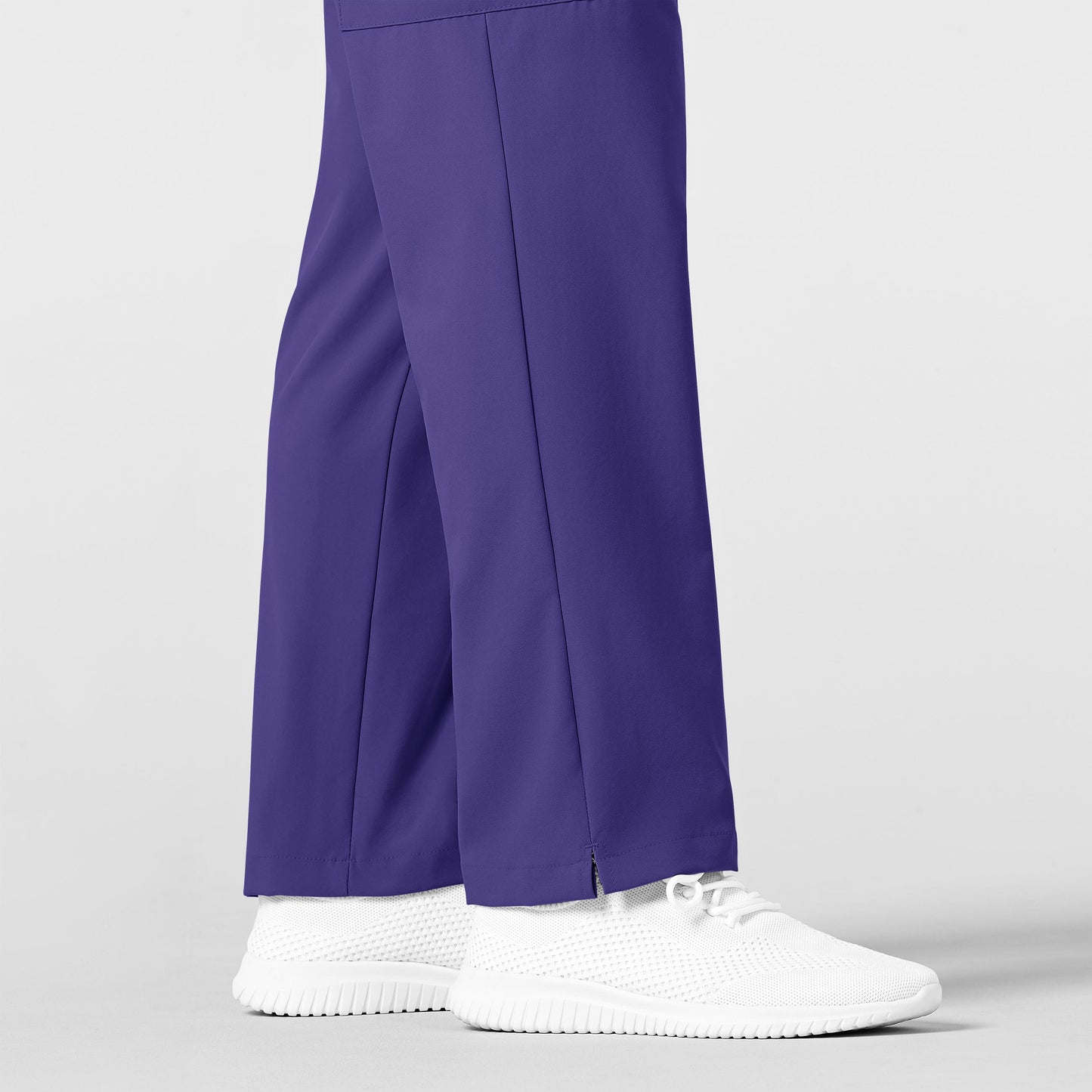 W123 5355 Men's Flat Front Cargo Scrub Pants Grape Model Image Alternate | Wink