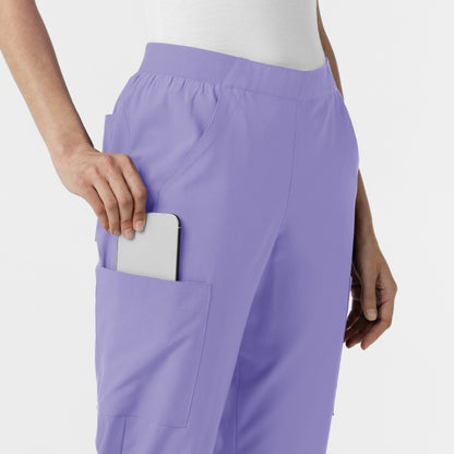 W123 5145 Cargo Utility Scrub Pants Iris Purple Model Image Alternate | Wink