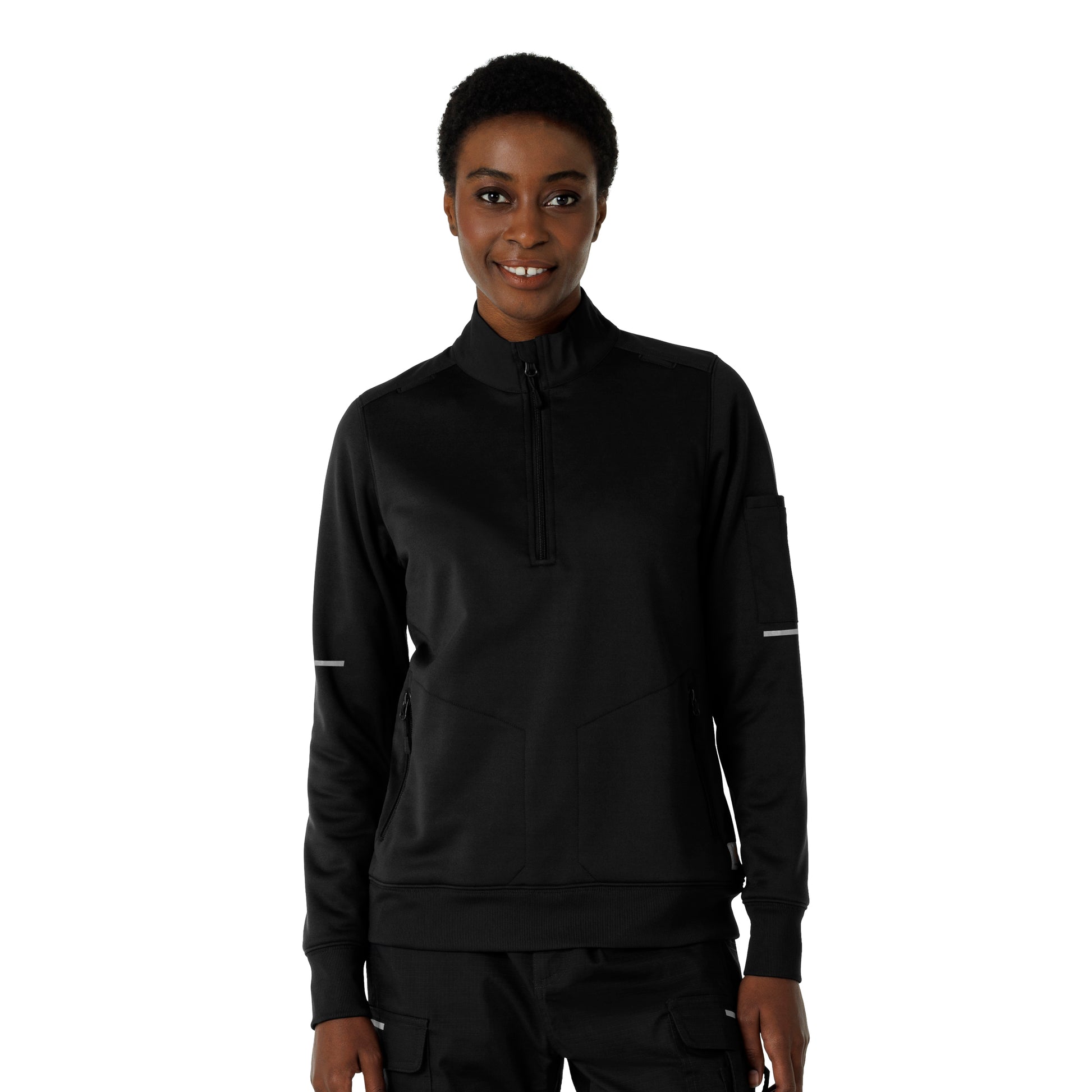 Rugged Flex C82912 Women's Half Zip Black