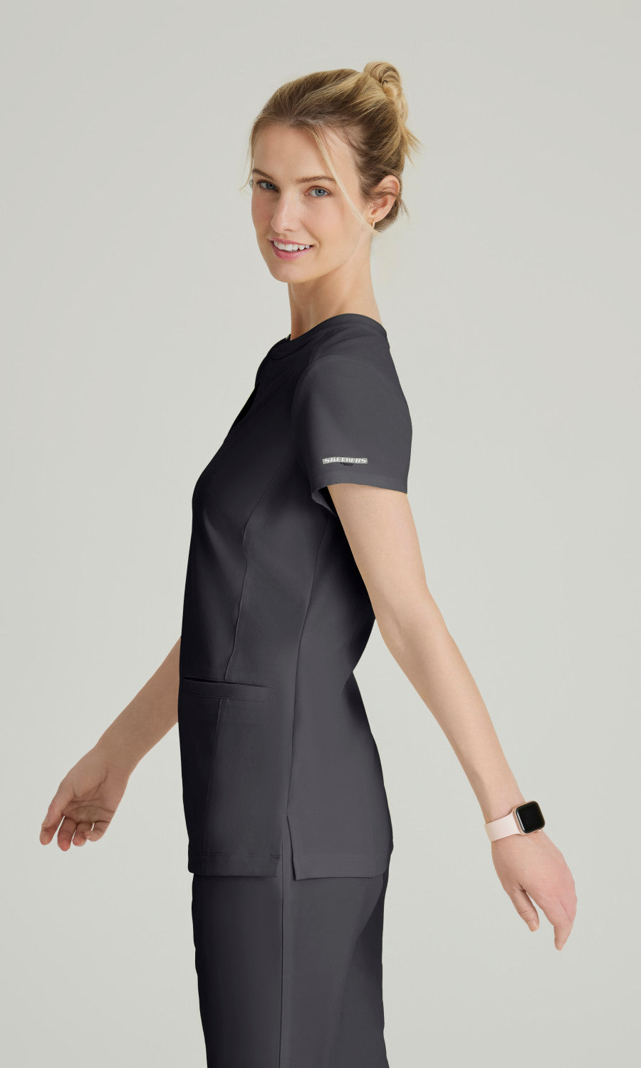 Skechers SKT259 Coast Scrub Top Pewter