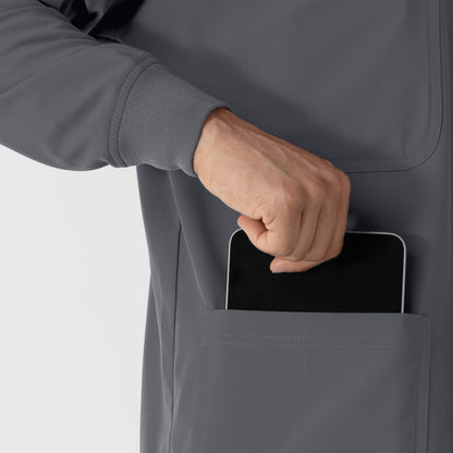 NURTUR 8380 Men’s Scrub Shirt Jacket Pewter