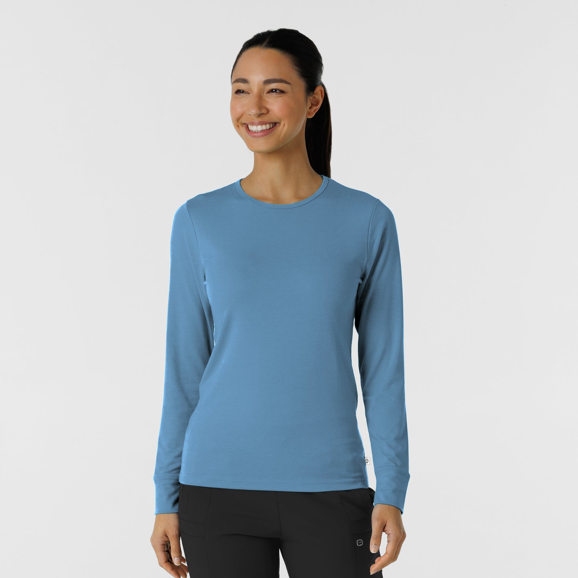 Layers 2189 Women's Essential Layer Long Sleeve Pacific Blue