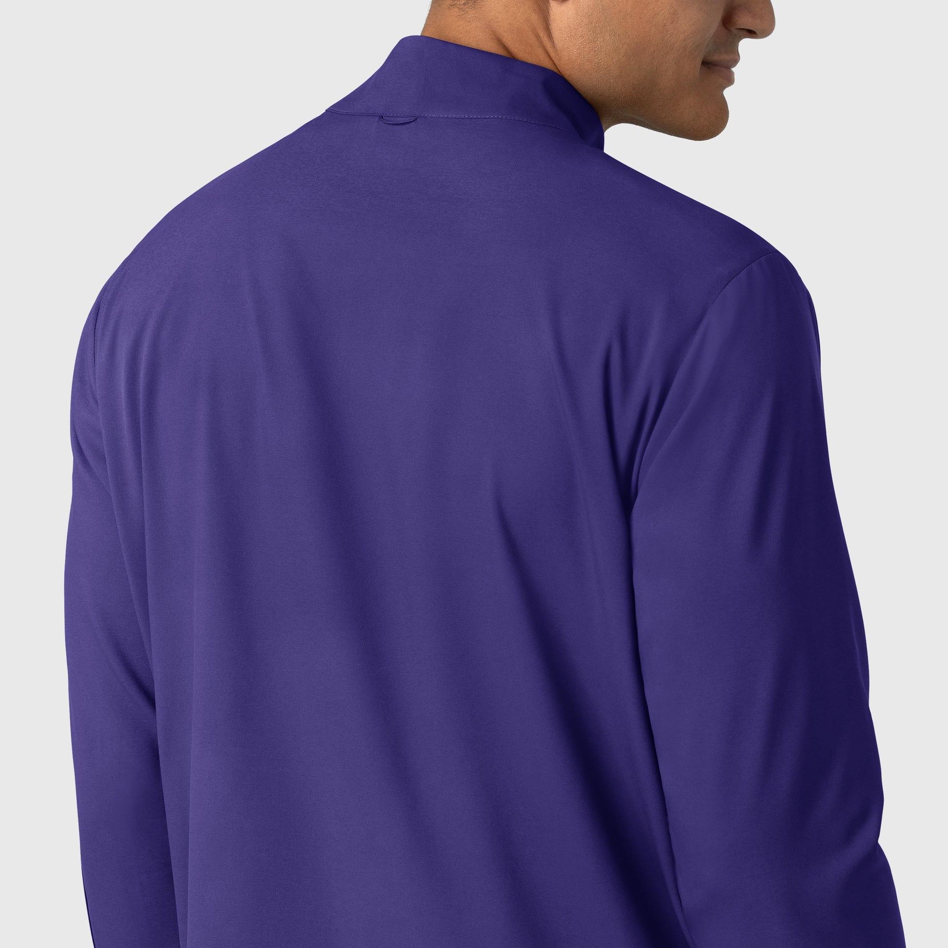 Boundless 8351 Men's Warm Up Scrub Jacket Grape Model Image Alternate | Wink