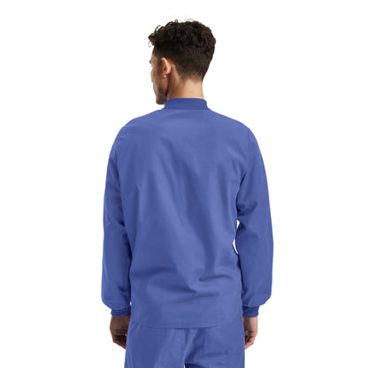 Essentials LJ709 Unisex 5 Pocket Scrub Jacket Ceil Blue Image