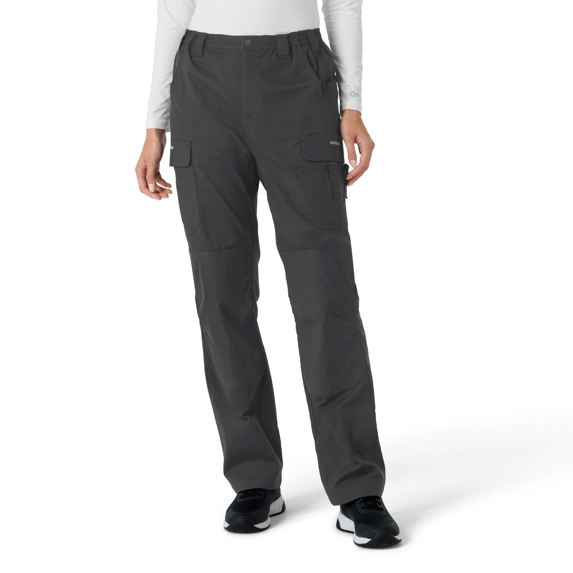 Rugged Flex C52418 Women's Ripstop Cargo Pantss Pewter