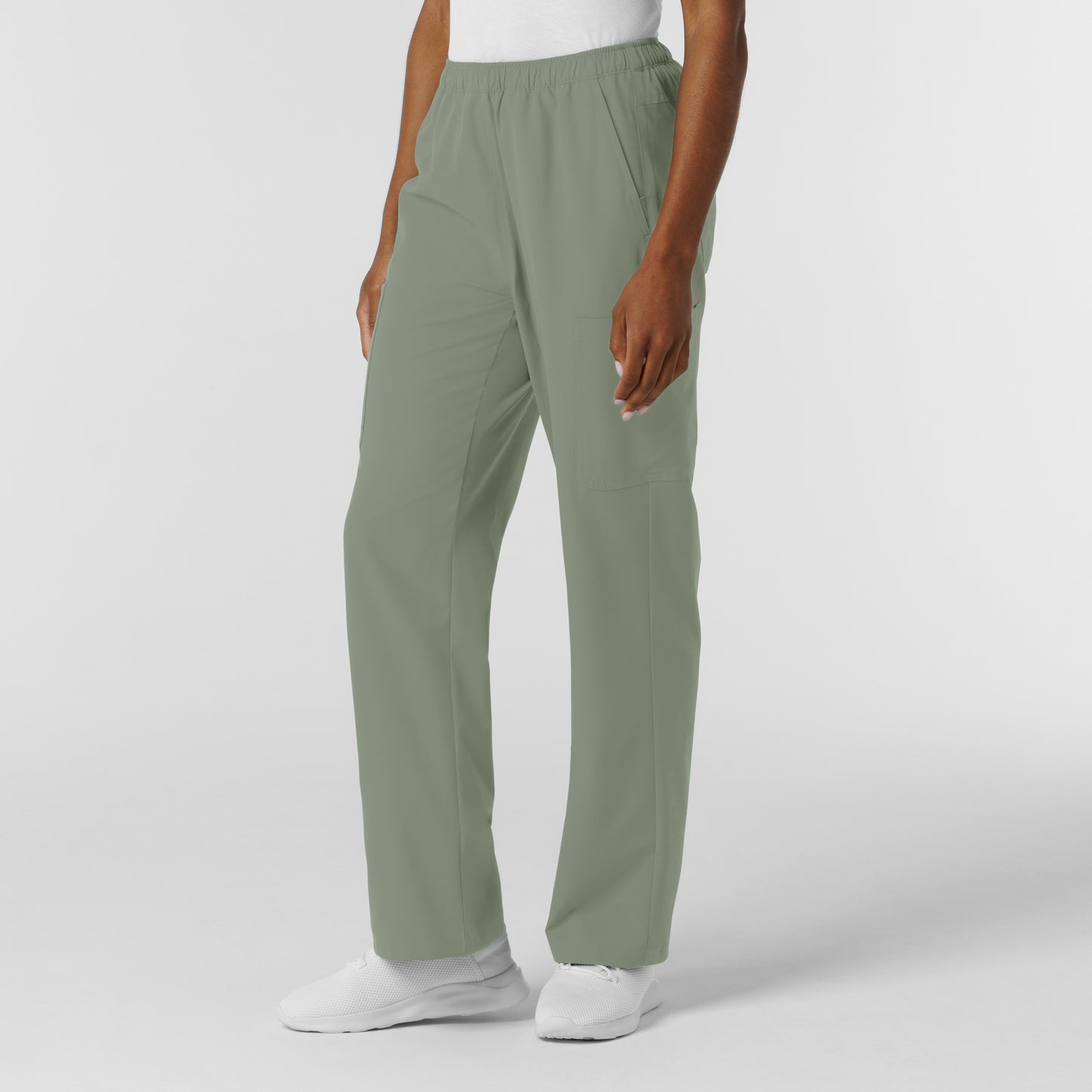 NURTUR 5180 Women's Straight Leg Cargo Scrub Pants Sage