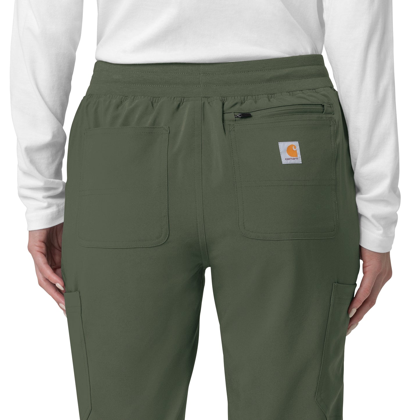 Force Cross-Flex C53110 Women's Cargo Jogger Scrub Pants Olive