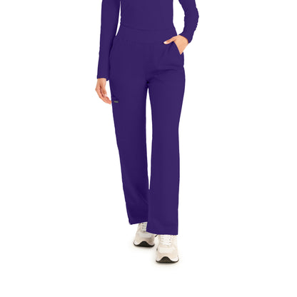 ProFlex LB405 Women's Cargo Scrub Pants Grape Image