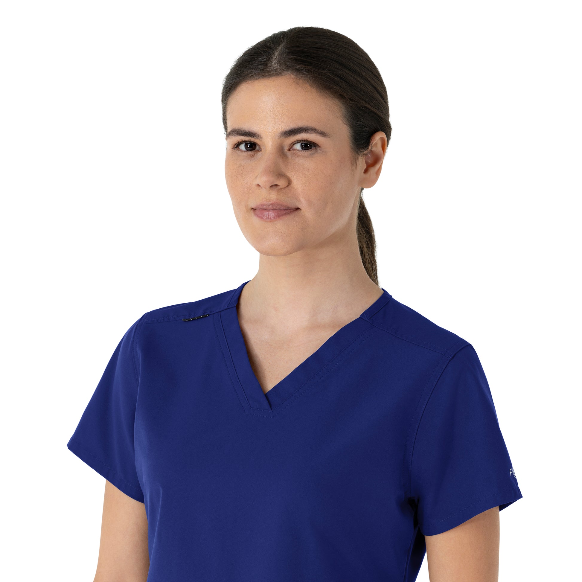 Force Essentials C12113 Women's V-Neck Scrub Top Galaxy Blue