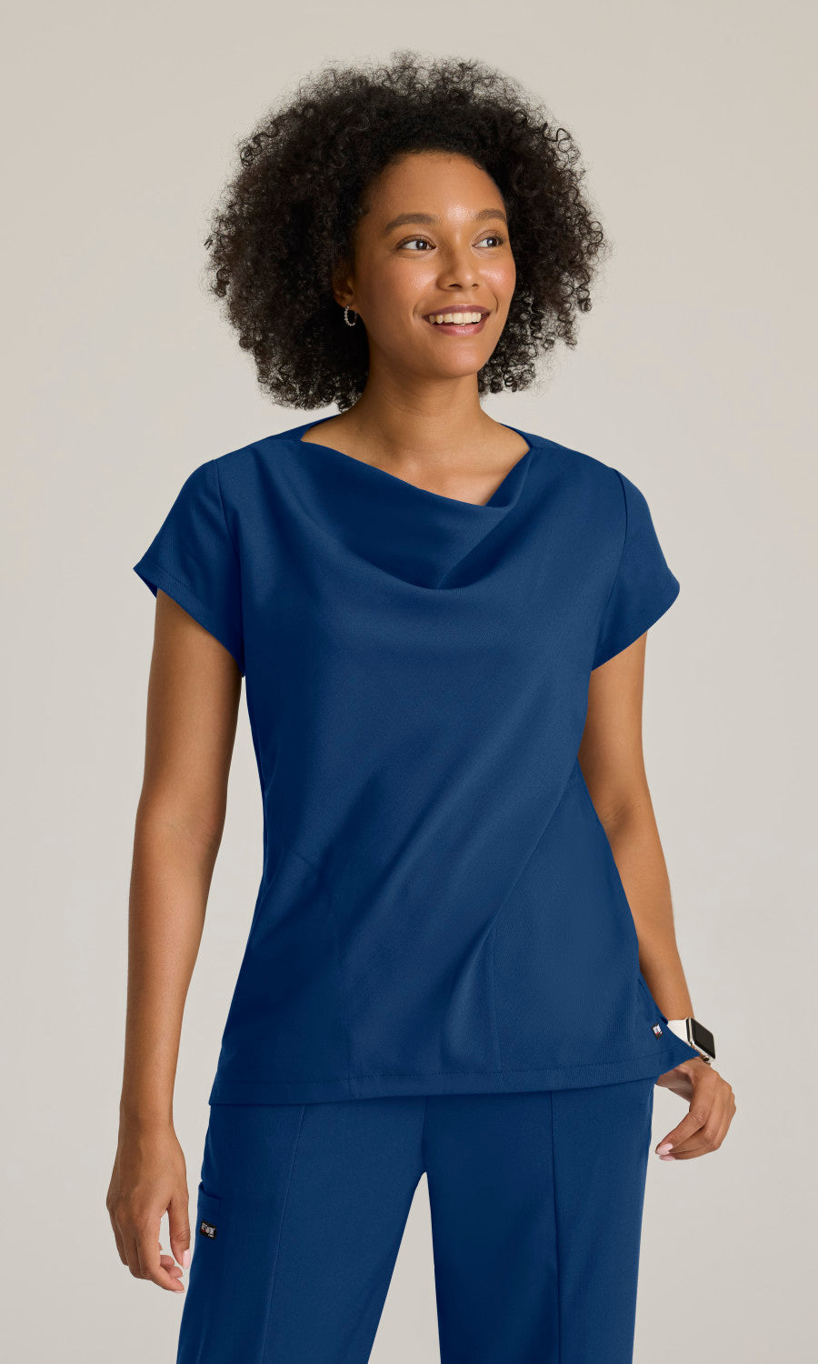 Grey's Anatomy Stretch GRST246 Marisol Scrub Top Indigo