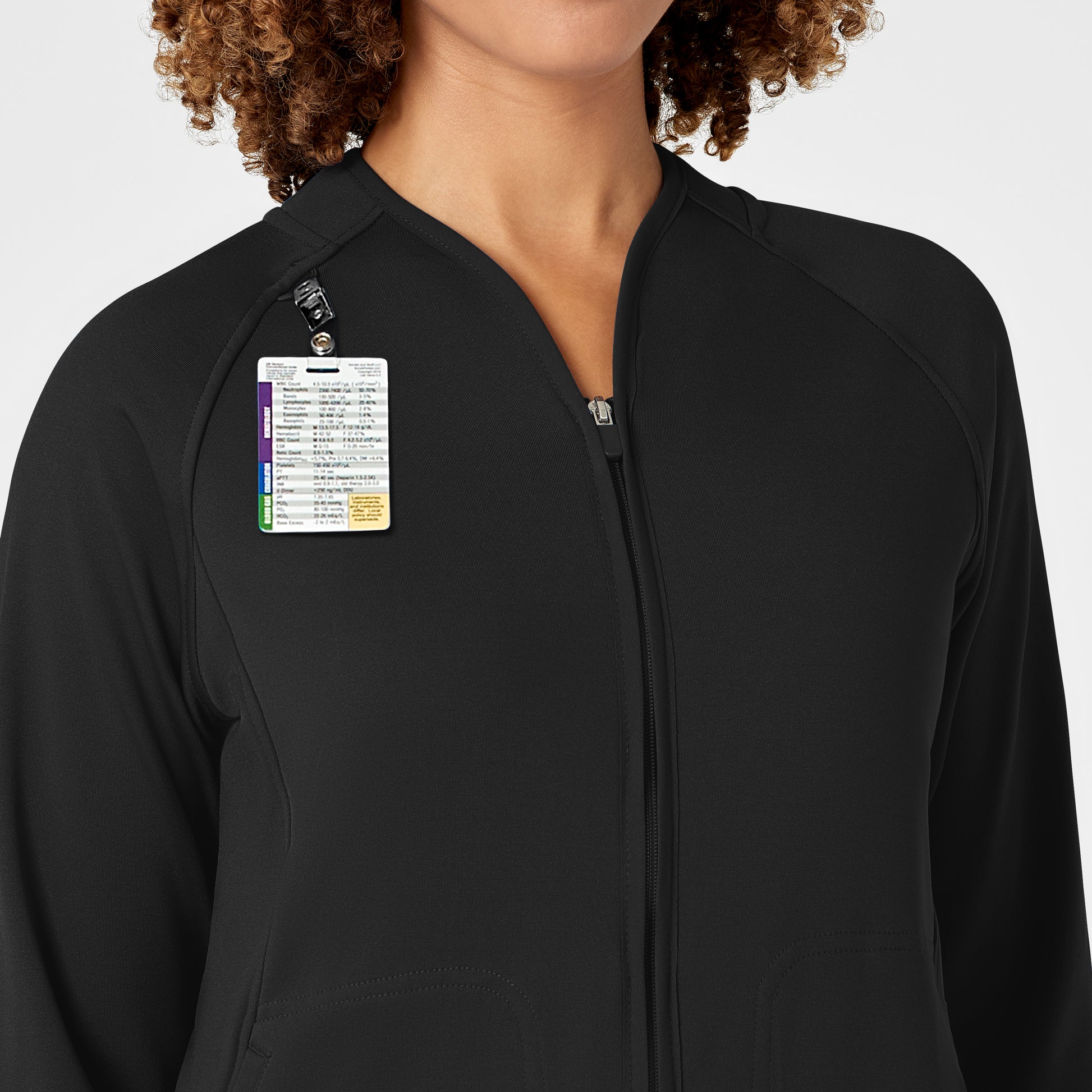 Layers 8209 Fleece Full Zip Jacket Black Model Image Alternate | Wink