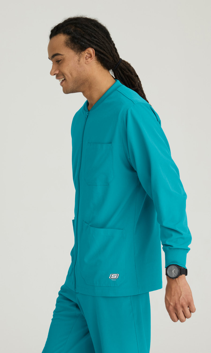 Skechers SK0408 Structure Scrub Jacket Teal