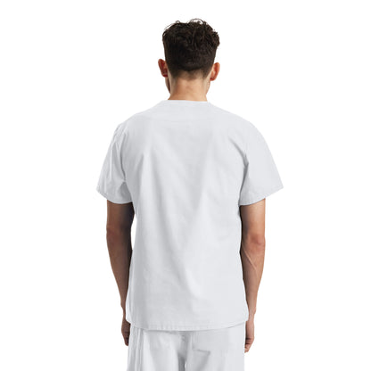 Essentials LT121 Unisex 3 Pocket V Neck Scrub Top White Image