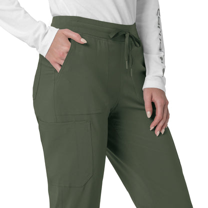 Force Cross-Flex C53110 Women's Cargo Jogger Scrub Pants Olive