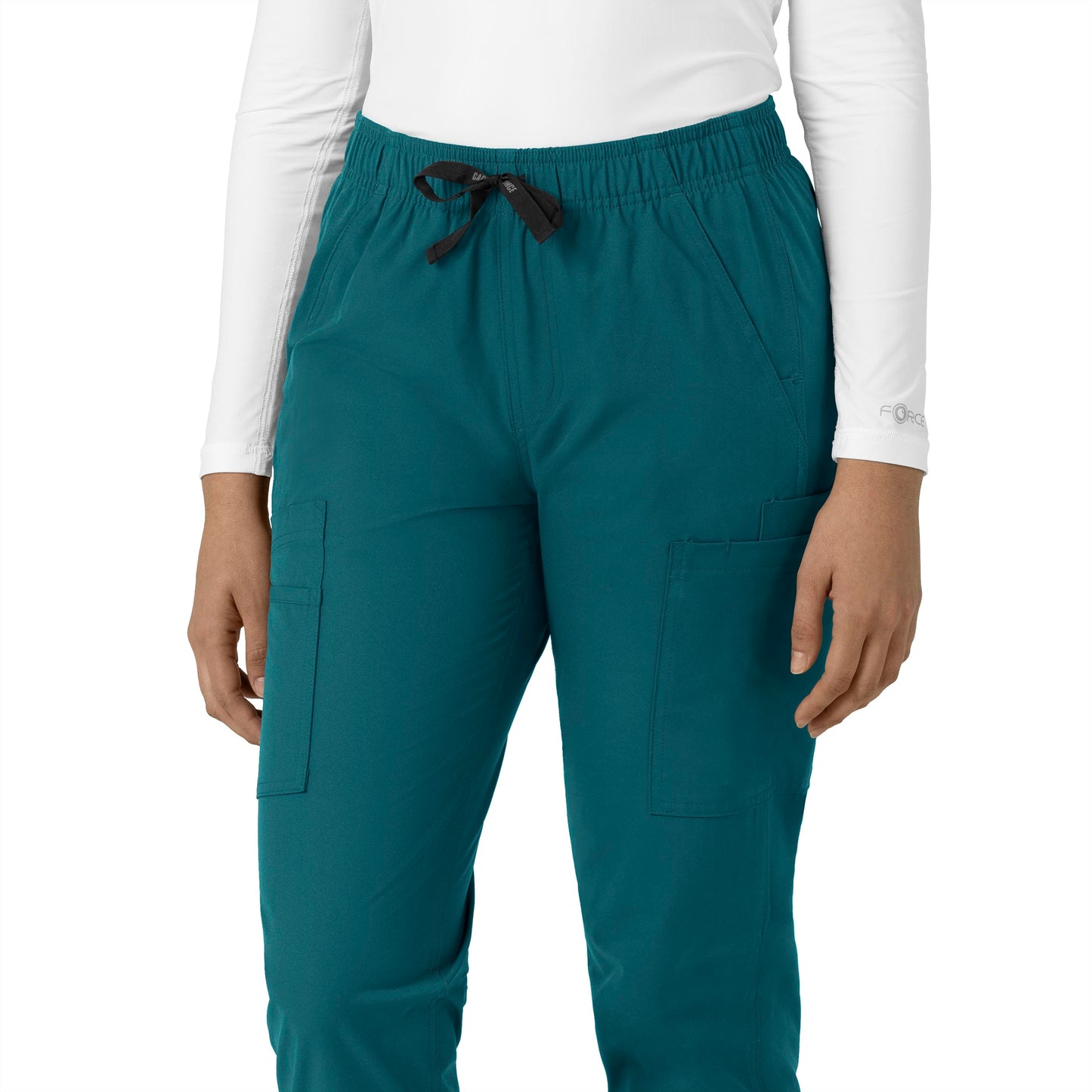 Force Essentials C51213 Straight Leg Scrub Pant Caribbean Blue Model Image Alternate | Carhartt