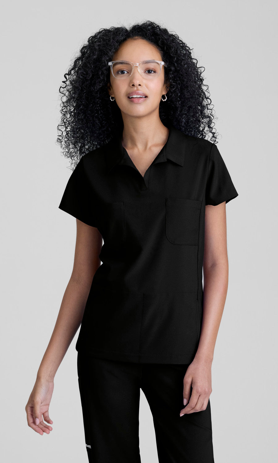 Grey's Anatomy Evolve GSST340 Nature Top Black - front
