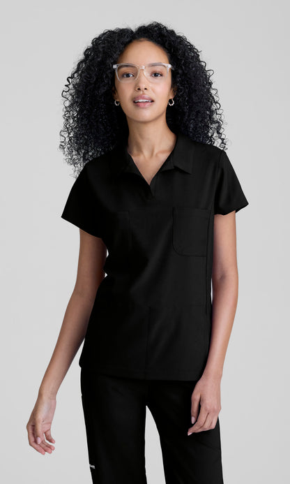Grey's Anatomy Evolve GSST340 Nature Top Black - front
