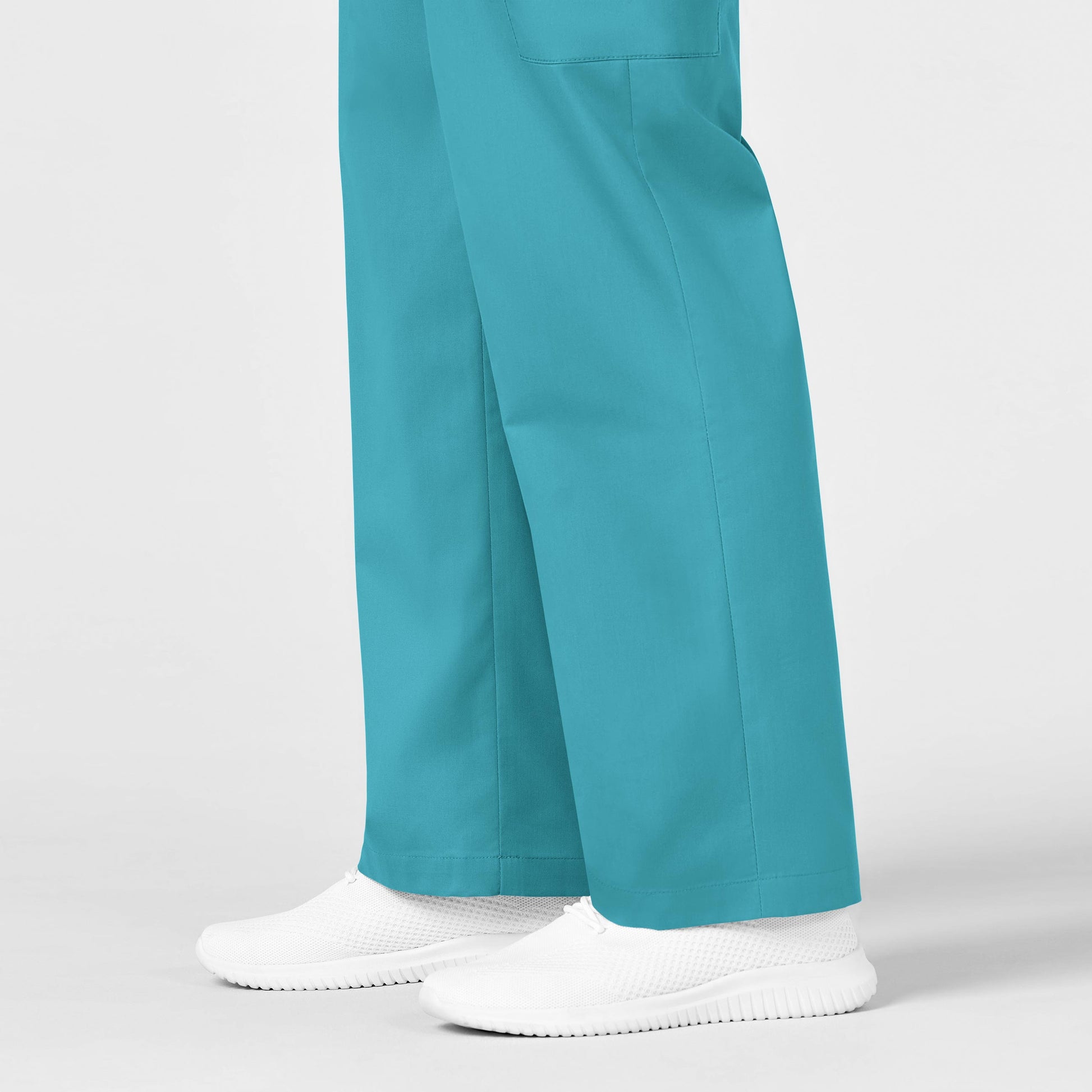 WonderWonderWORK 503 Men's Cargo Scrub Pant Teal Blue Model Image Alternate | Wink