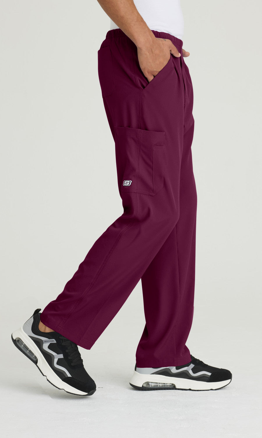 Skechers SK0215 Structure Scrub Pants Wine