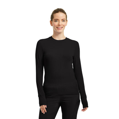 Forward LT103 Women's 1 Pocket Long Sleeve Tee Black Image