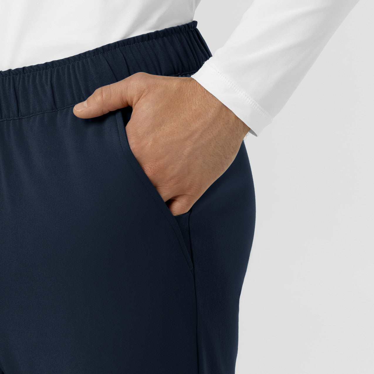 Force Cross-Flex Knit C56190 Men's Straight Leg Tapered Scrub Pants Navy