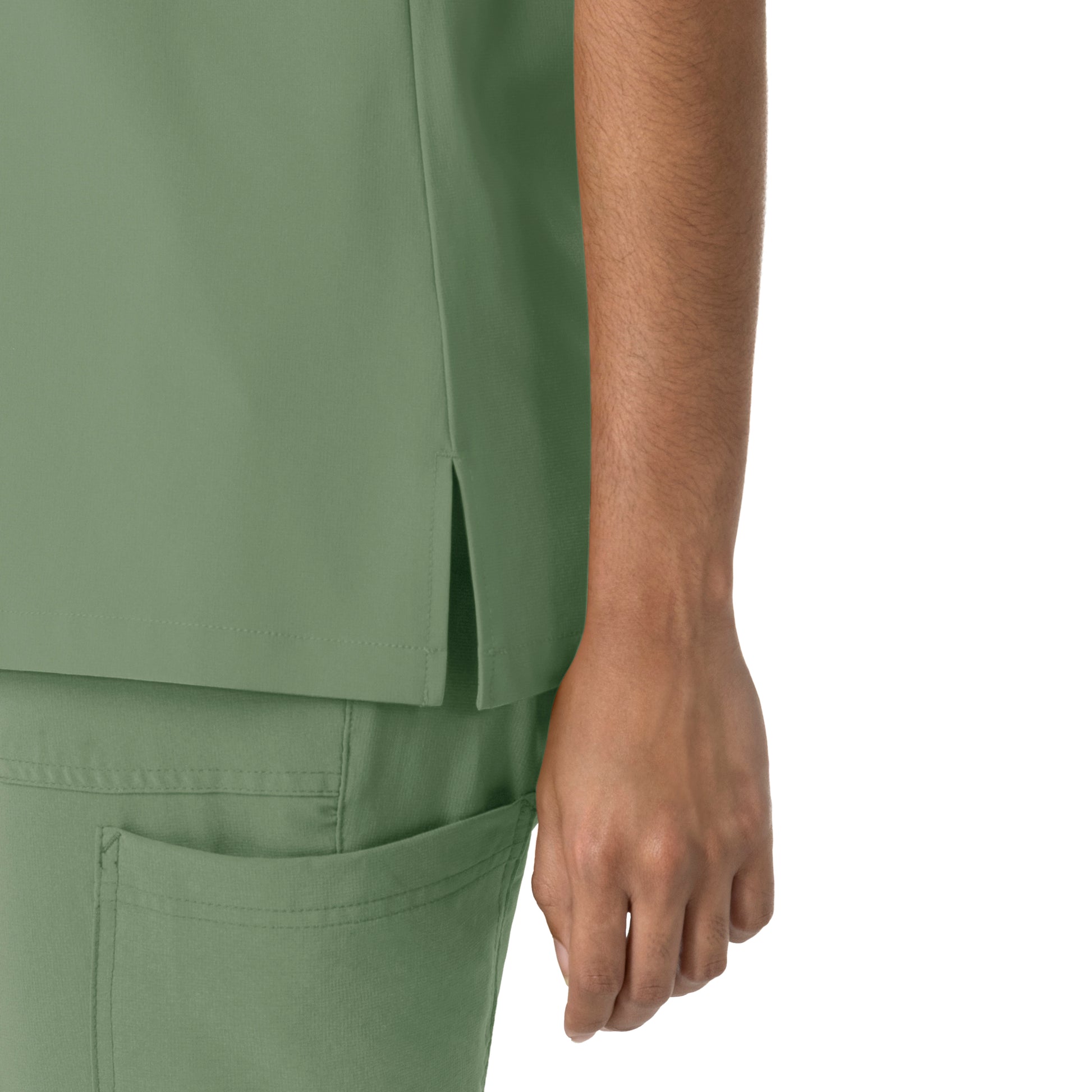 Force Cross-Flex C13510 Women's Crew Neck Scrub Top Green Slate