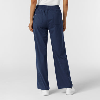 RENEW Knit 5559 Women's Wide Leg Scrub Pants Navy