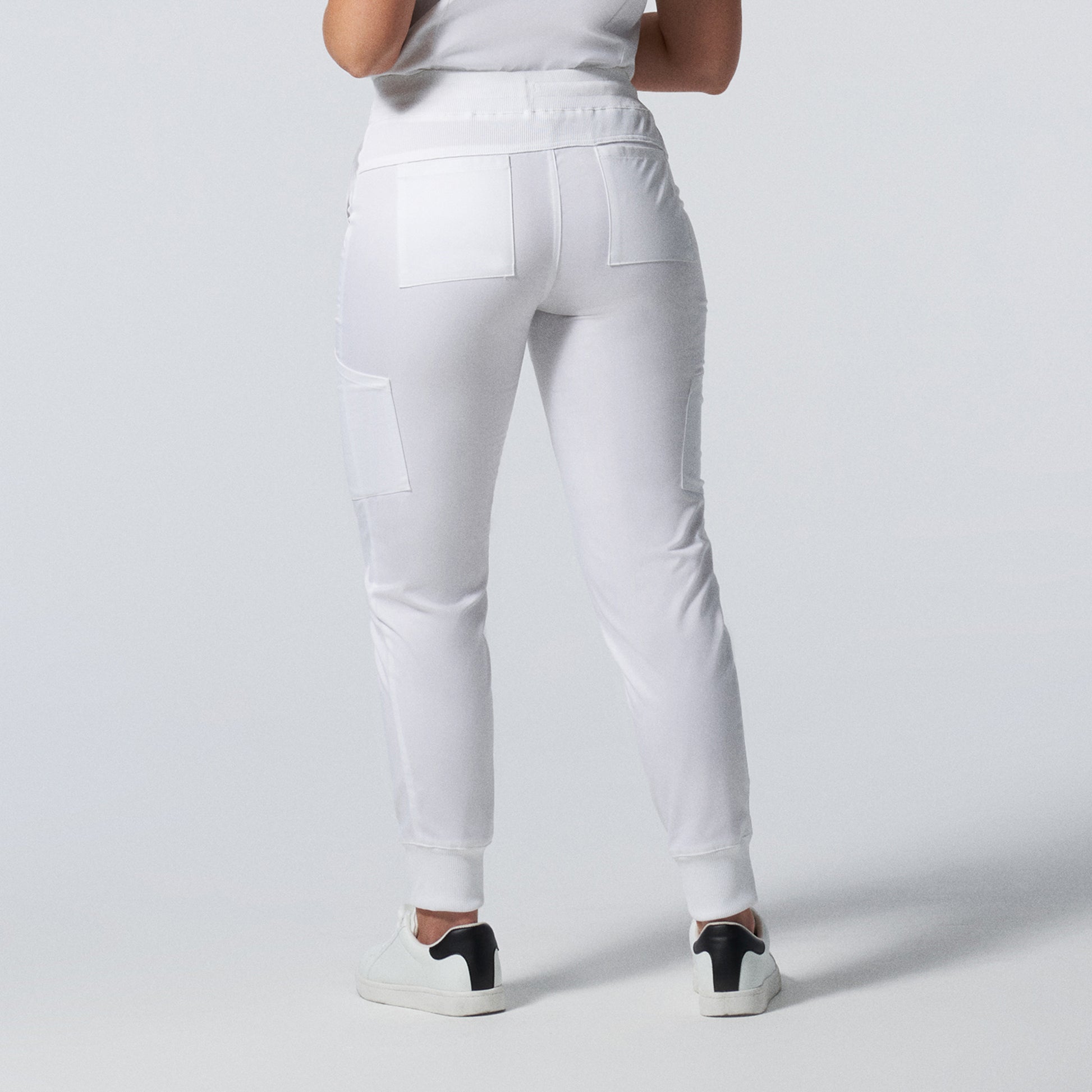 ProFlex LB406 Women's Jogger Scrub Pants White Image