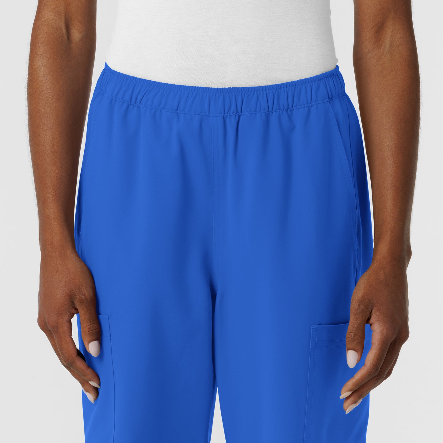 NURTUR 5180 Women's Straight Leg Cargo Scrub Pants Royal