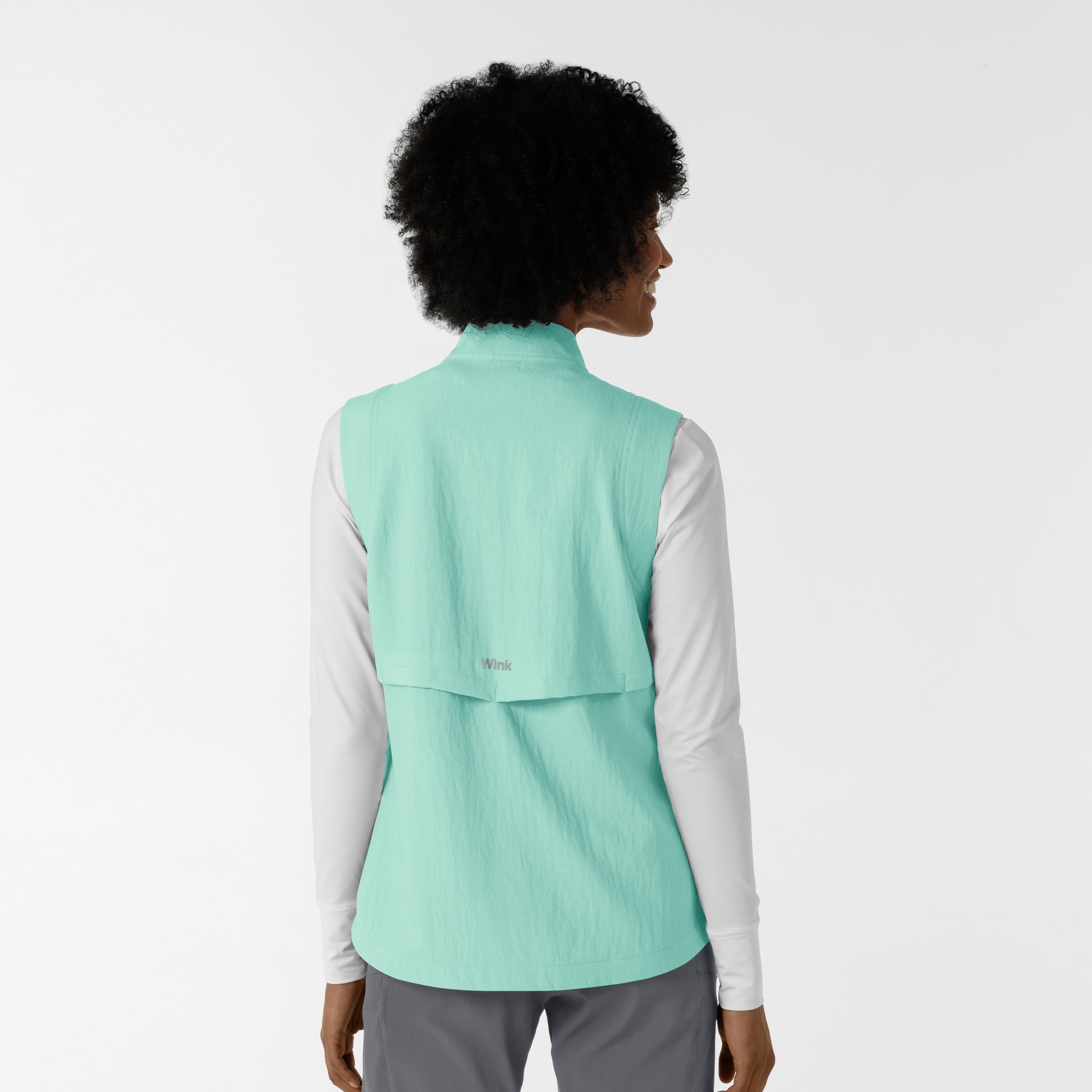 Layers 8214 Women's Everything Everywhere Scrub Vest Aruba Blue