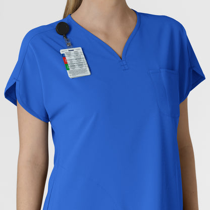 RENEW 6634 Dolman Scrub Top Royal Model Image Alternate | Wink