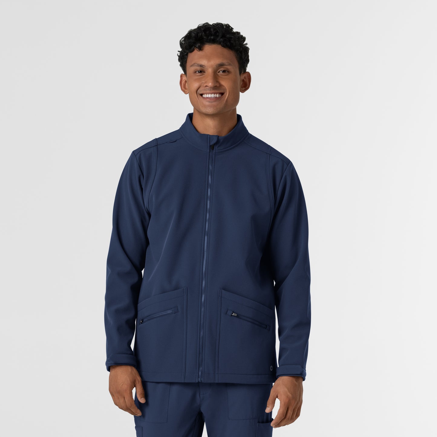 Layers 8609 Men's Soft Shell Scrub Jacket Navy