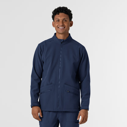 Layers 8609 Men's Soft Shell Scrub Jacket Navy