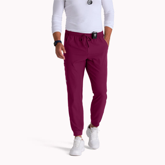 Skechers SKP572 Structure Jogger Wine Model Image Front | Barco