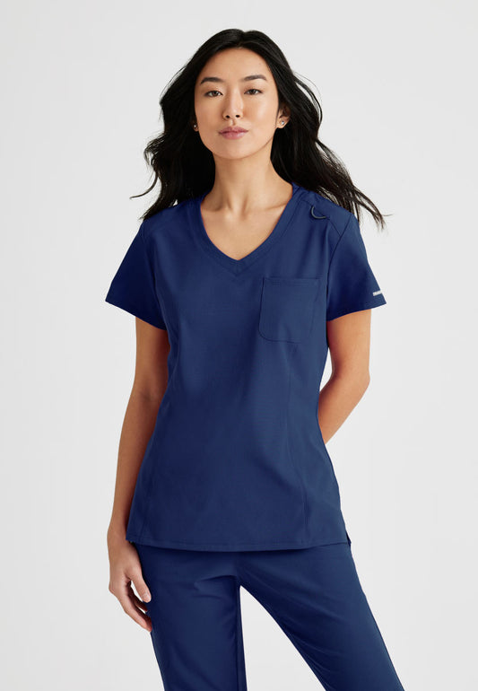 Skechers SKT147 Dignity Scrub Top Navy