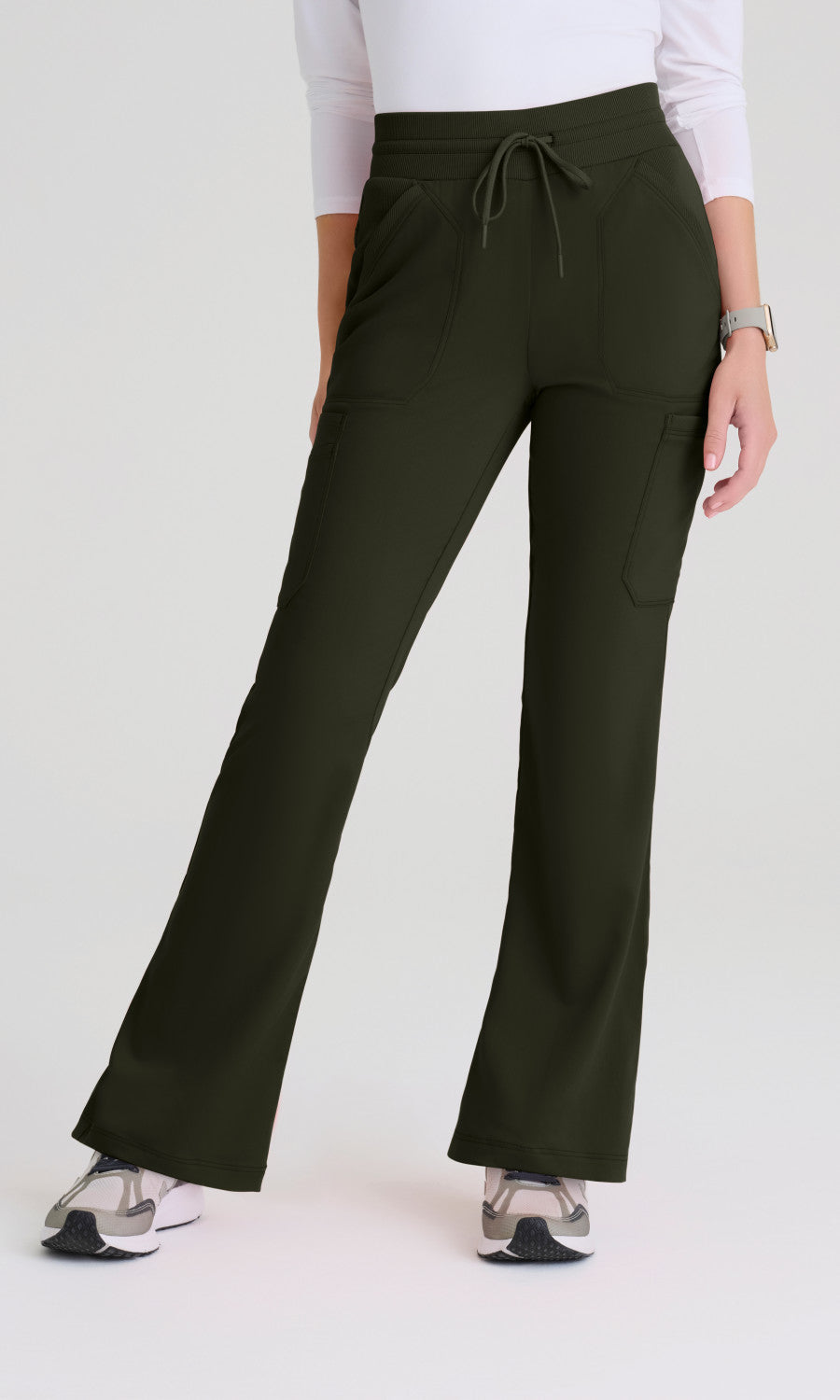 Grey's Anatomy Stretch GRSP722 Kristi Pant Olive - front
