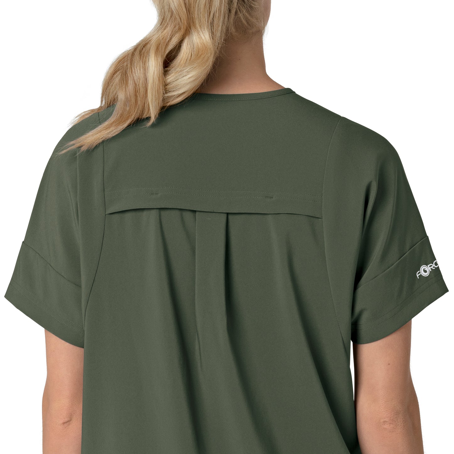 Force Cross-Flex C13110 Women's Oversized V-Neck Scrub Top Olive