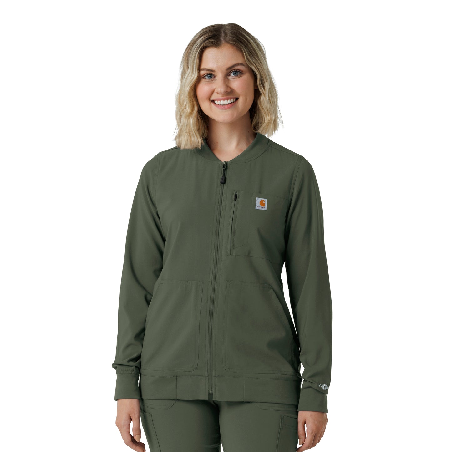 Force Cross-Flex C82410 Women's Lightweight Scrub Jacket Olive