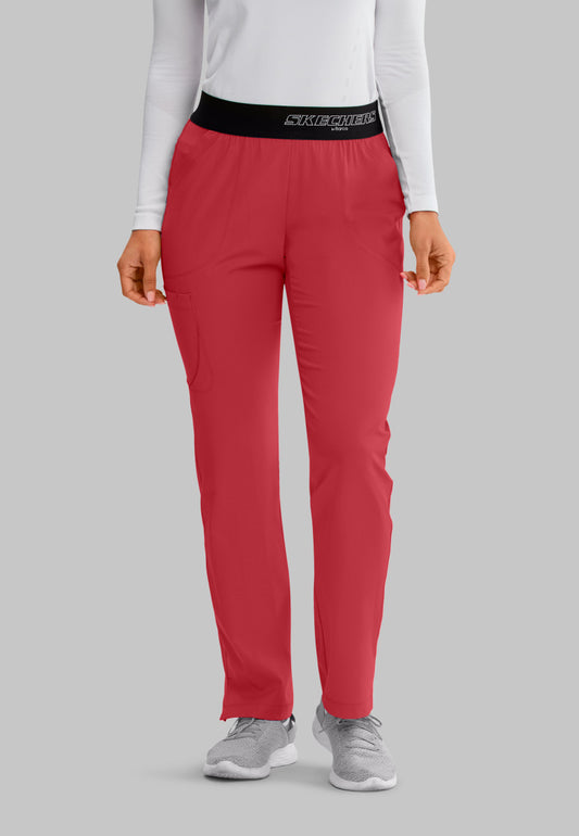 Skechers SK202 Breeze Scrub Pants True Red Model Image Front | Barco