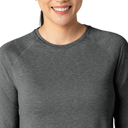 Force Sub-Scrubs C31009 Performance Long Sleeve Tee Pewter Heather Model Image Alternate | Carhartt