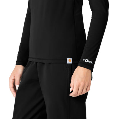 Force Sub-Scrubs C31002 Performance Long Sleeve Tee Black Model Image Alternate | Carhartt