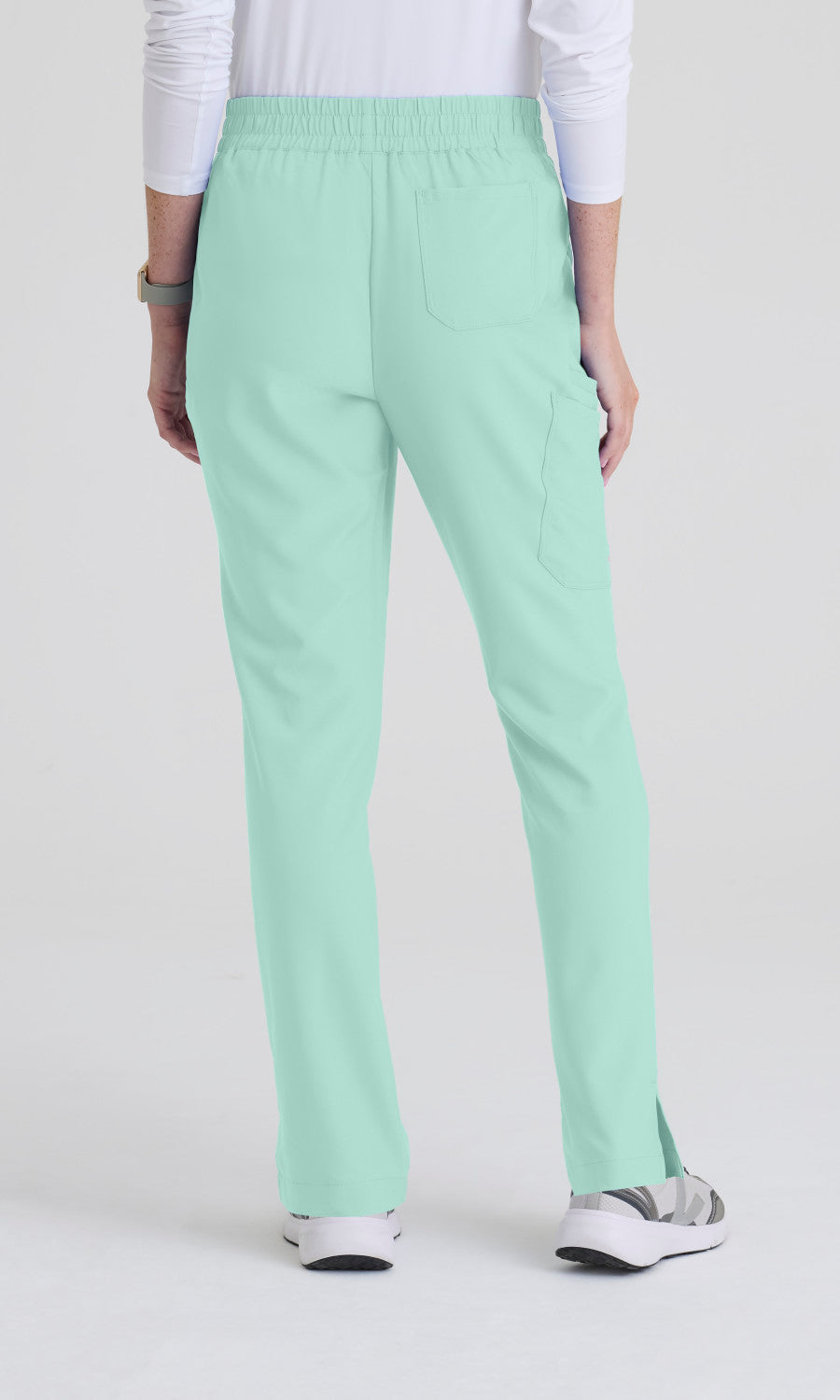 Grey's Anatomy Evolve GSSP627 Women's Cosmo Pant in Soft Melon by Barco Model Image Back