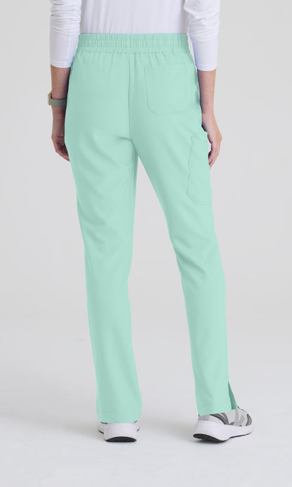 Grey's Anatomy Evolve GSSP627 Women's Cosmo Pant in Soft Melon by Barco Model Image Back