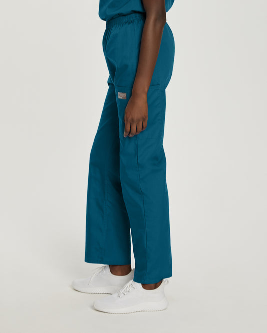 Scrub Zone 83221 Women's Cargo Scrub Pants Caribbean Image